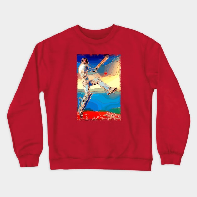 World Cup Cricket Batsman Lines Crewneck Sweatshirt by FasBytes